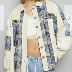 POL NEW Patchwork Denim Jacket